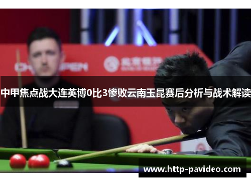 中甲焦点战大连英博0比3惨败云南玉昆赛后分析与战术解读 中甲焦点战大连英博0比3惨败云南玉昆赛后分析与战术解读