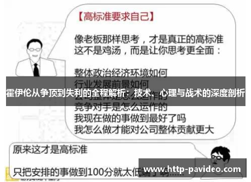 霍伊伦从争顶到失利的全程解析：技术、心理与战术的深度剖析